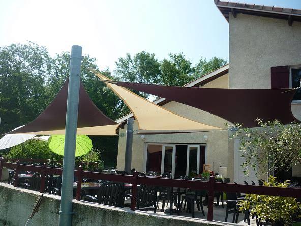 voile d'ombrage restaurant
